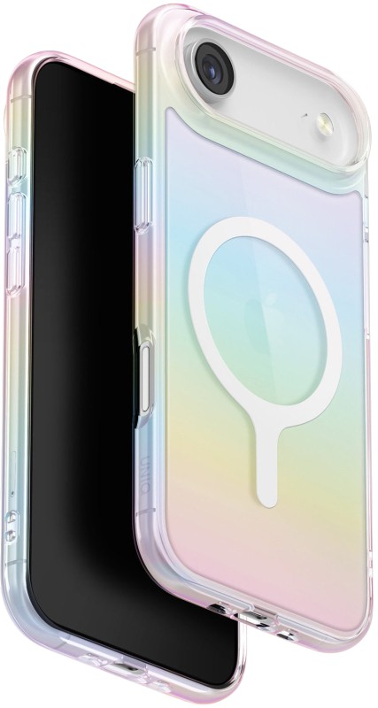 Чехол Uniq для iPhone 17 Air Iridescia (holographic) Holo Quartz (Magsafe), Радужный